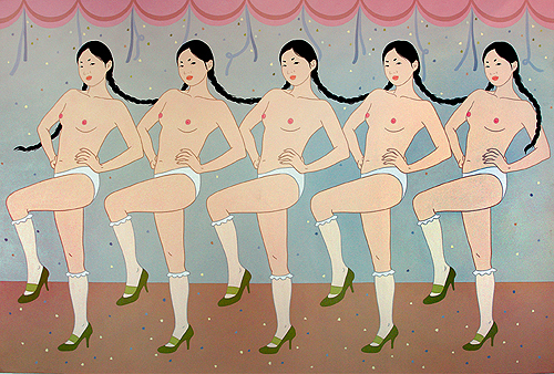 “Sweet dance”, 2009, acrílica sobre tela, 130 x 194 cm