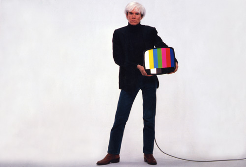 Andy Warhol in TDK advertisement, 1983. Private Colletion